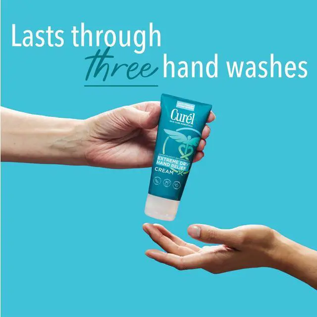 Alt view image 2 of 7 - Extreme Dry Hand Relief, Dermatologist Recommended, Long-Lasting Cream For Dry Hands, Paraben Free, Fragrance-Free Hand Lotion, 3 Oz, Pack of 3