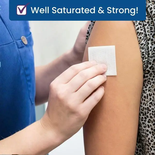 Alt view image 6 of 7 - Large Alcohol Prep Pads, 70% Isopropyl Alcohol Wipes for Injections