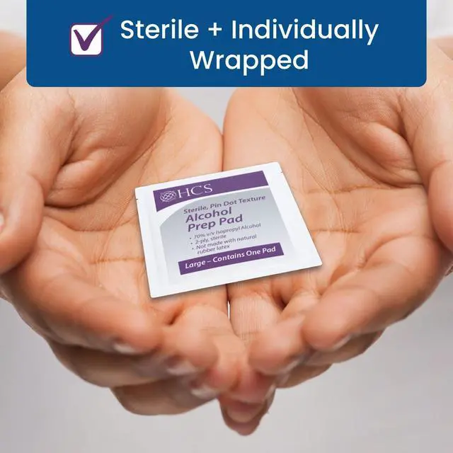 Alt view image 7 of 7 - Large Alcohol Prep Pads, 70% Isopropyl Alcohol Wipes for Injections