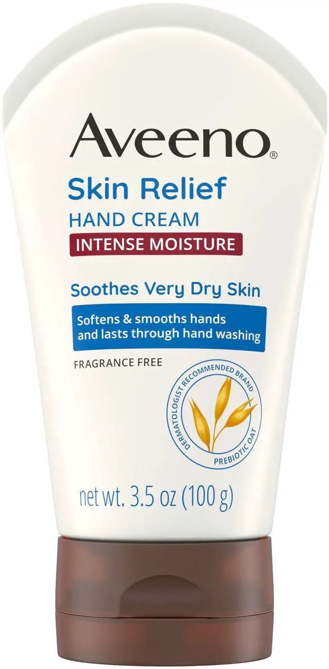 Main image of Skin Relief Intense Moisture Hand Cream with Soothing Prebiotic Oat for Dry and Sensitive Skin Cream Softens & Smooths Hands & Lasts Through Hand Washing, Fragrance-Free, 3.5 oz