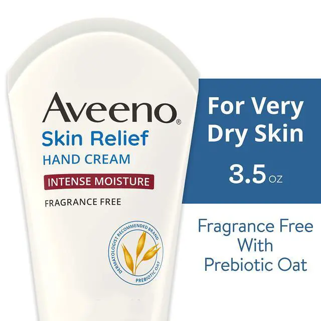 Alt view image 2 of 7 - Skin Relief Intense Moisture Hand Cream with Soothing Prebiotic Oat for Dry and Sensitive Skin Cream Softens & Smooths Hands & Lasts Through Hand Washing, Fragrance-Free, 3.5 oz