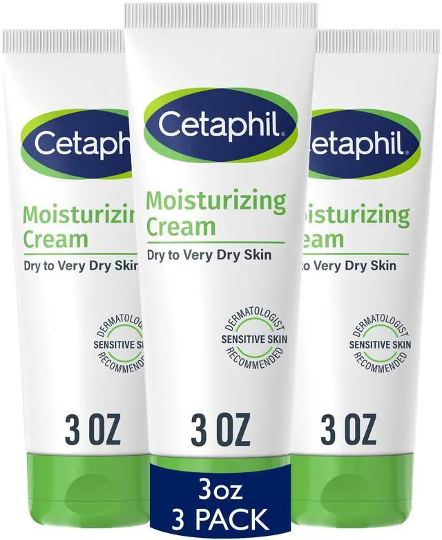 Main image of Moisturizing Cream for Sensitive Skin, Fragrance Free, 3 oz, 3 ct
