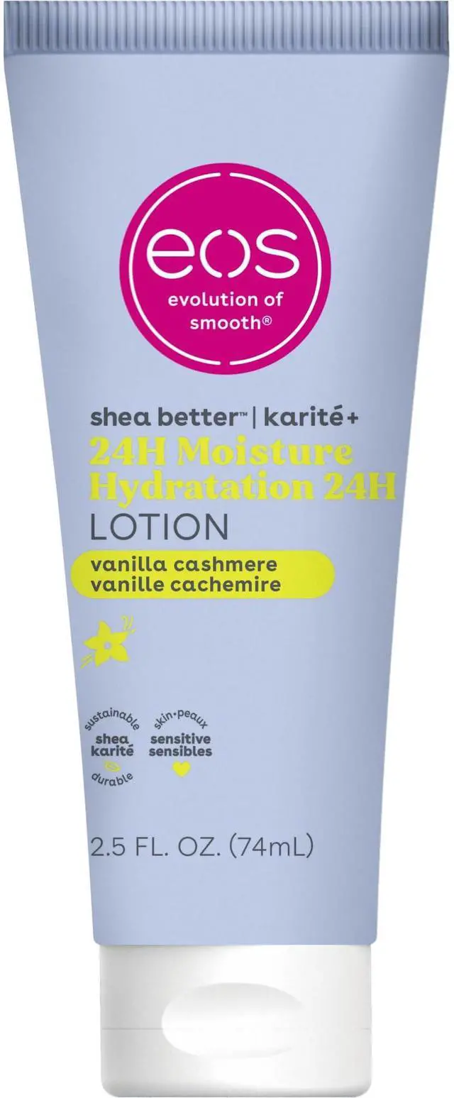 Main image of 24H Moisture Travel Body Lotion- Vanilla Cashmere, Travel Size Essential, Toiletries, Mini Body Lotion For Dry Skin, 2.5 fl oz