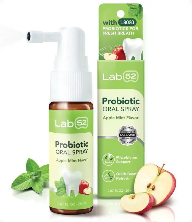 Main image of Probiotic Oral Spray, Breath Freshener Spray, Xylitol Apple Mint