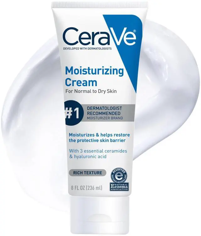 Main image of Moisturizing Cream, Face Body Moisturizer, Normal to Dry Skin, 8 Fl Oz