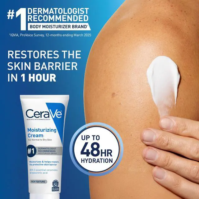 Alt view image 2 of 7 - Moisturizing Cream, Face Body Moisturizer, Normal to Dry Skin, 8 Fl Oz
