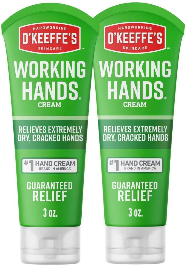 Main image of Working Hands Hand Cream for Extreme Dryness - 3 oz Tube (2 Pack) - Repairing Skincare for Cracked, Dry Hands