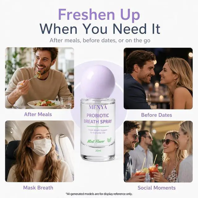 Alt view image 4 of 7 - Probiotic Breath Spray for Bad Breath, 2-Pack, Alcohol-Free
