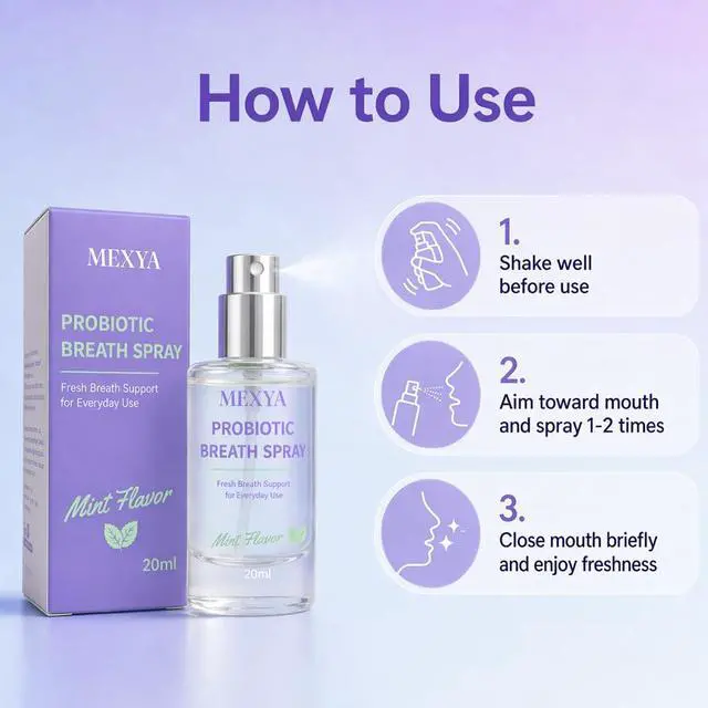 Alt view image 6 of 7 - Probiotic Breath Spray for Bad Breath, 2-Pack, Alcohol-Free