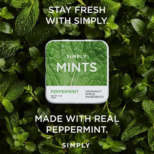 Alt view image 6 of 7 - MINTS Natural Peppermint Breath Mints, 6 Pack (180 Pieces), Made With Real Peppermint Oil | Aspartame-Free, Sorbitol-Free, Xylitol-Free, Vegan, Kosher, Non-GMO