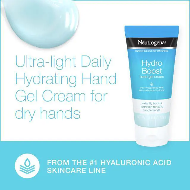 Alt view image 5 of 7 - Hydro Boost Hydrating Hand Gel Cream with Hyaluronic Acid for Instantly Quenched, Soft & Supple Hands, Lightweight, Non-Greasy & Quick Absorbing Hand Lotion, Travel Size, 3 Oz