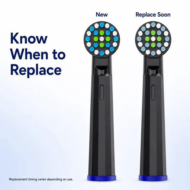 Alt view image 5 of 7 - Replacement Heads Compatible with Oral-B Pro 1000, Soft Bristles, 8 Pack