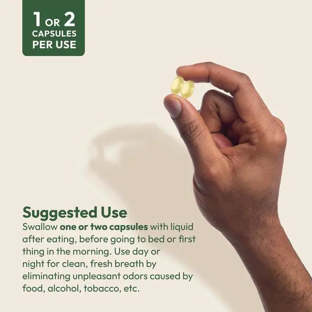 Alt view image 6 of 7 - ProCaps Breath Plus Internal Breath Freshener 60 Softgels