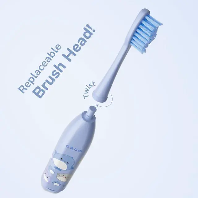 Alt view image 5 of 7 - Squishmallows Toothbrush, Sonic Battery Toothbrushes for Kids, Soft Bristles, Extra Brush Head Inc, Gift for Kids Aged 4 Years and Up, Battery Included, Samir
