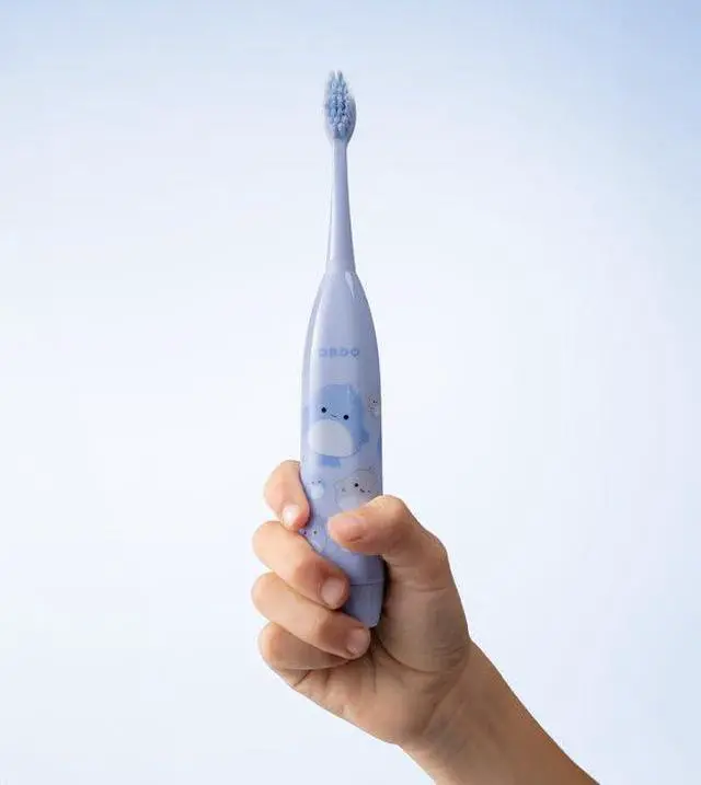 Alt view image 7 of 7 - Squishmallows Toothbrush, Sonic Battery Toothbrushes for Kids, Soft Bristles, Extra Brush Head Inc, Gift for Kids Aged 4 Years and Up, Battery Included, Samir