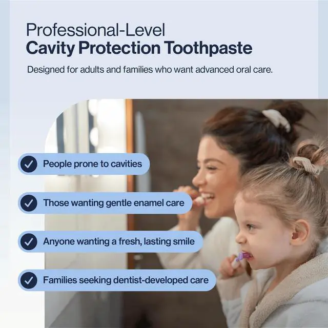 Alt view image 2 of 7 - Gel 1100 (Mint) Anti-Cavity Fluoride Toothpaste with Nano Hydroxyapatite, Cavity Prevention and Enamel Protection, Dentist Recommended for Kids and Adults, 2.40 oz.