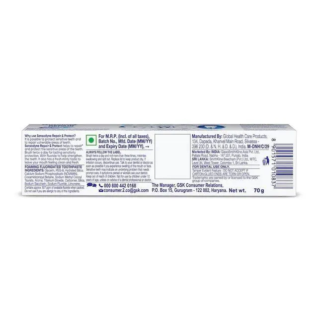 Alt view image 2 of 5 - Repair & Protect Toothpaste | 70g (2.46 Ounce) | Pack of 4
