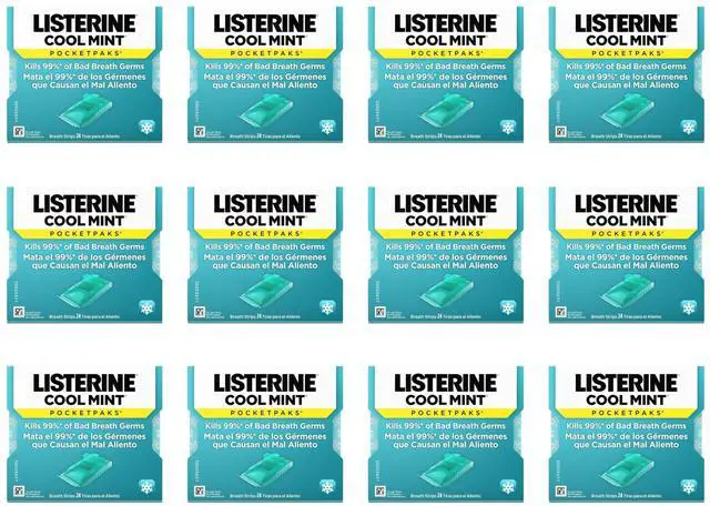 Main image of PocketPaks Breath Strips, Cool Mint, 24 Strip Pack (12 Packs)