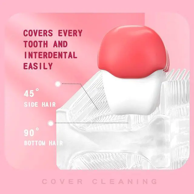 Alt view image 5 of 7 - Kids U Shaped Electric Toothbrush with 4 Brush Heads, Sonic Toothbrush Kids with 5 Modes, Cartoon Dinosaur 360-Degree Cleaning IPX7 Waterproof Design (2-6 Age (Pink))