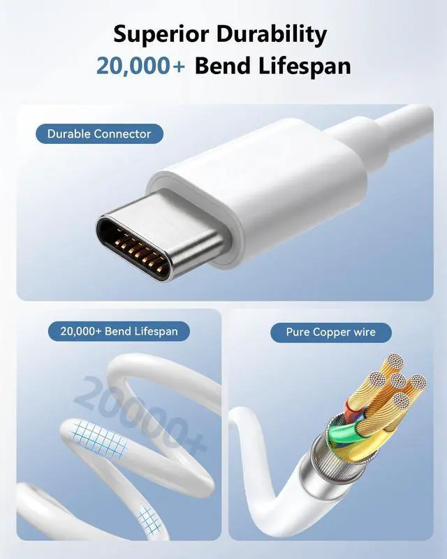 Alt view image 5 of 7 - USB C to Dual Type C 2-in-1 Adapter, Type C Audio & PD Fast Charging Splitter Dongle, Simultaneous Listening and Charging for iPhone 15/16/17, iPad, Samsung S24/S26 Ultra, Note 20 (2 Pack)
