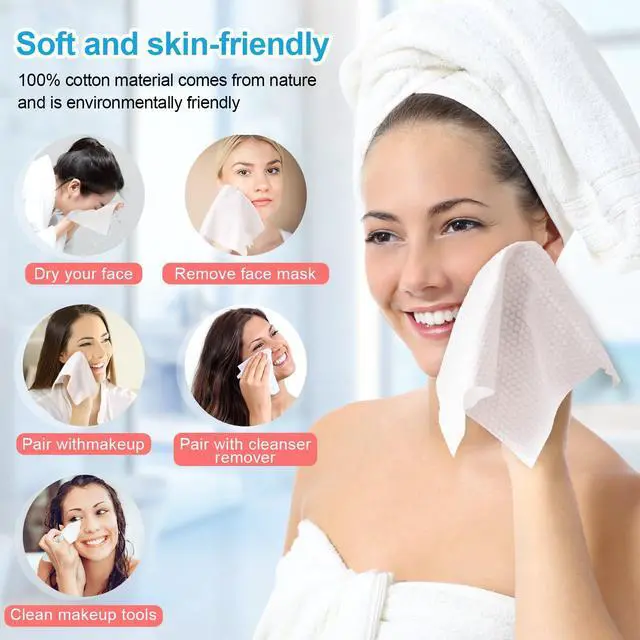 Alt view image 4 of 7 - Hanging Disposable Face Towels, 300 Count Large Disposable Face Wipes