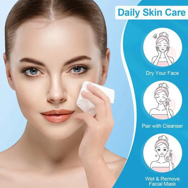 Alt view image 3 of 7 - Hanging Disposable Face Towels, 300 Count Large Disposable Face Wipes
