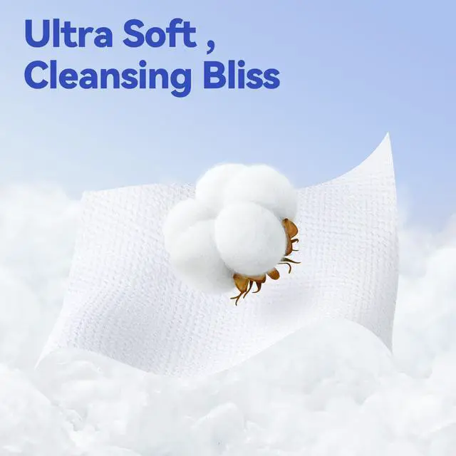 Alt view image 5 of 7 - XL Disposable Face Towels, 100% Cotton, 110 Count (Pack of 2)