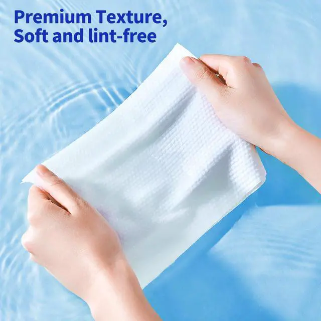 Alt view image 5 of 7 - Clean Face Towels Disposable Facial Washcloths Hanging 166 Cts