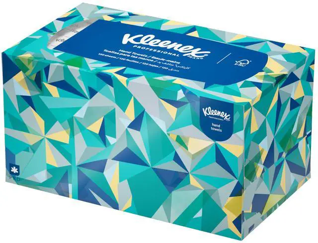 Main image of KLEENEX Pop-Up Box Hand Towels, Paper, 9 x 10-1/2, 120/pack