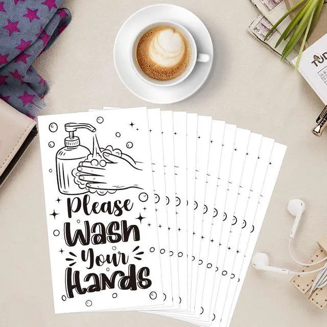 Alt view image 5 of 7 - Disposable Hand Towels for Bathroom, 100 PCS Wash Your Hands Paper Napkins, Bathroom Etiquette Napkins Guest Disposable, Paper Towels Napkin for Powder Room Wedding Birthday Anniversary Baby Shower