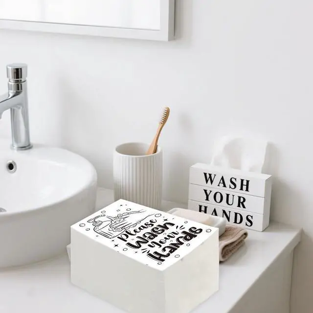 Alt view image 4 of 7 - Disposable Hand Towels for Bathroom, 100 PCS Wash Your Hands Paper Napkins, Bathroom Etiquette Napkins Guest Disposable, Paper Towels Napkin for Powder Room Wedding Birthday Anniversary Baby Shower