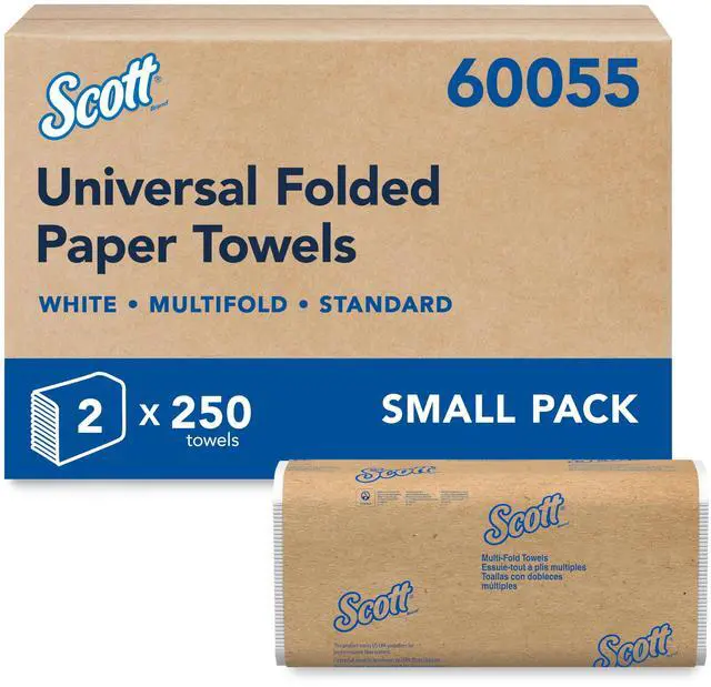 Main image of Multifold Paper Towels, 2 Packs x 250 Sheets (60055)