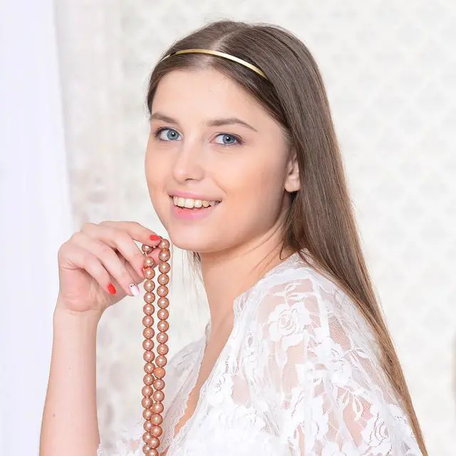 Alt view image 6 of 7 - 2pcs Smooth Metal Headbands for Women, Gold Silver Headbands