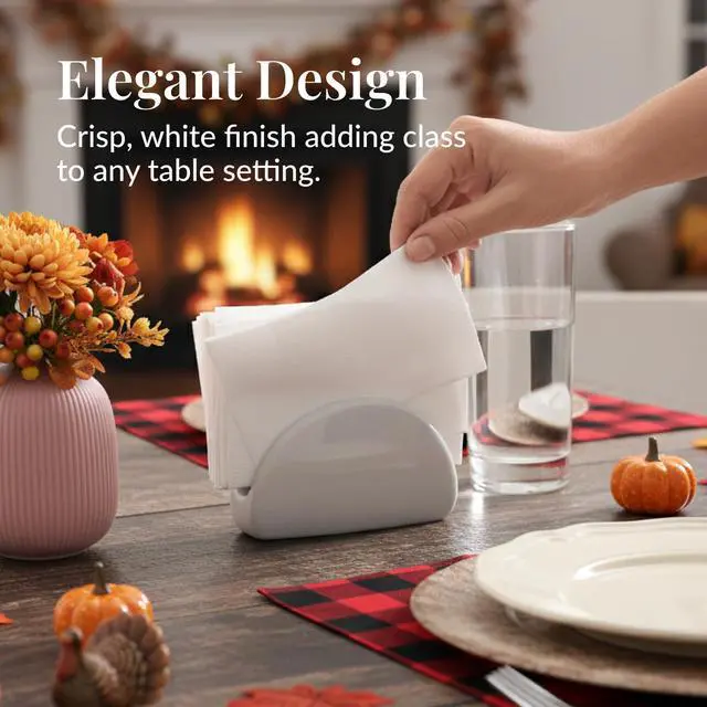 Alt view image 6 of 6 - 50-Pack Paper Towels - 7.8 x 4.25 Inch Soft Linen Feel Paper Napkins - Durable and Absorbent Hand Towels for Bathroom - Disposable Table Napkins for Weddings, Dinners, Christmas, Thanksgiving