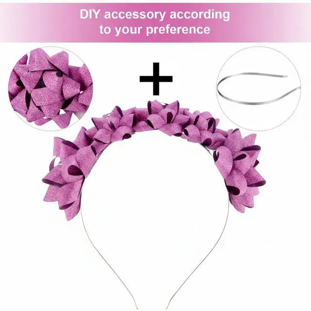 Alt view image 3 of 7 - 24 Pieces Smooth Metal Headbands, Hair Band DIY Craft Frame, Plain Thin Bulk Headbands for Men Women Hair Accessory, Black, Silver, Gold