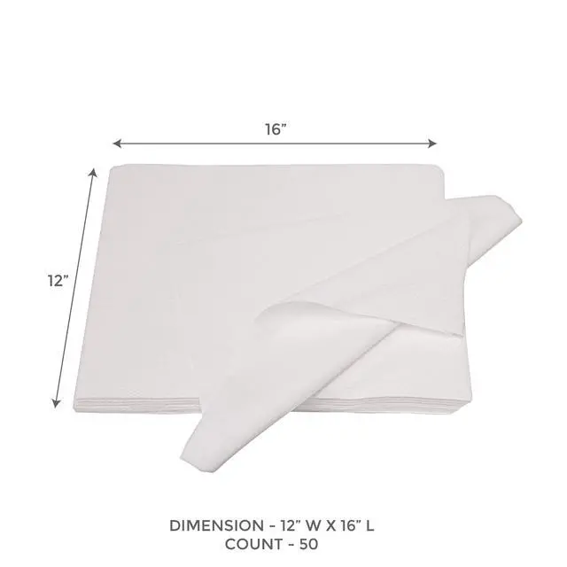 Alt view image 2 of 7 - 50ct Original Nail Care Towels, 12x16 in, Lint-Free, Disposable