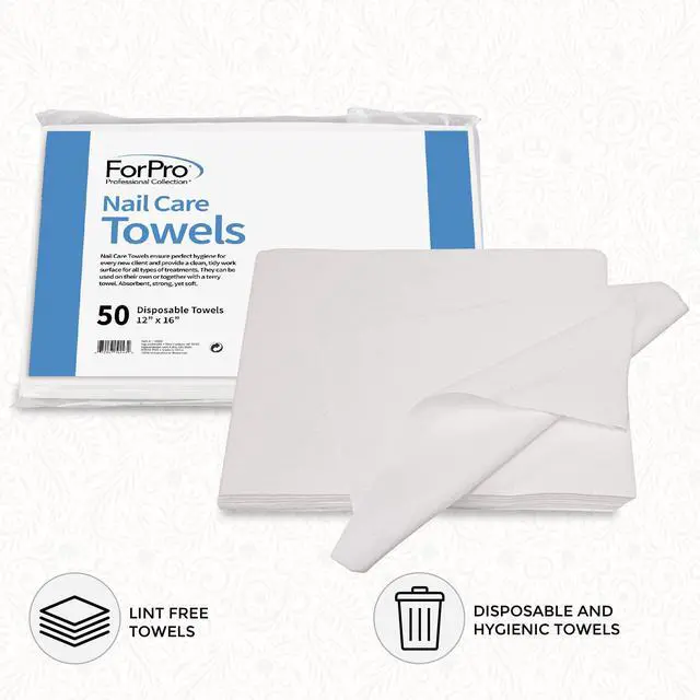 Alt view image 4 of 7 - 50ct Original Nail Care Towels, 12x16 in, Lint-Free, Disposable