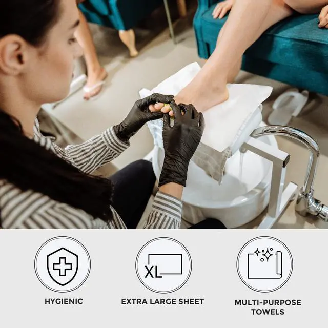 Alt view image 5 of 7 - 50ct Original Nail Care Towels, 12x16 in, Lint-Free, Disposable