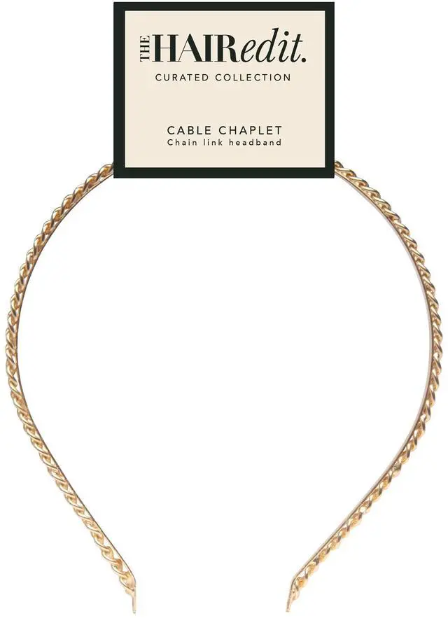 Main image of Gold Cable Chaplet Chain Headband