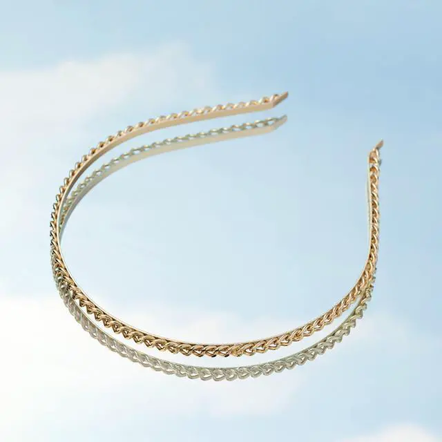 Alt view image 5 of 5 - Gold Cable Chaplet Chain Headband