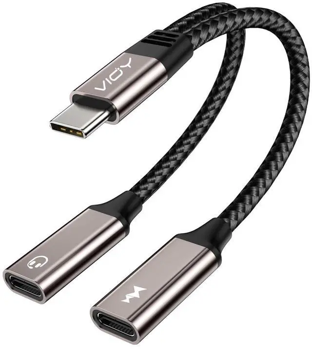 Main image of USB C Splitter 1 in 2 Out,Type C Audio and Charger Adapter