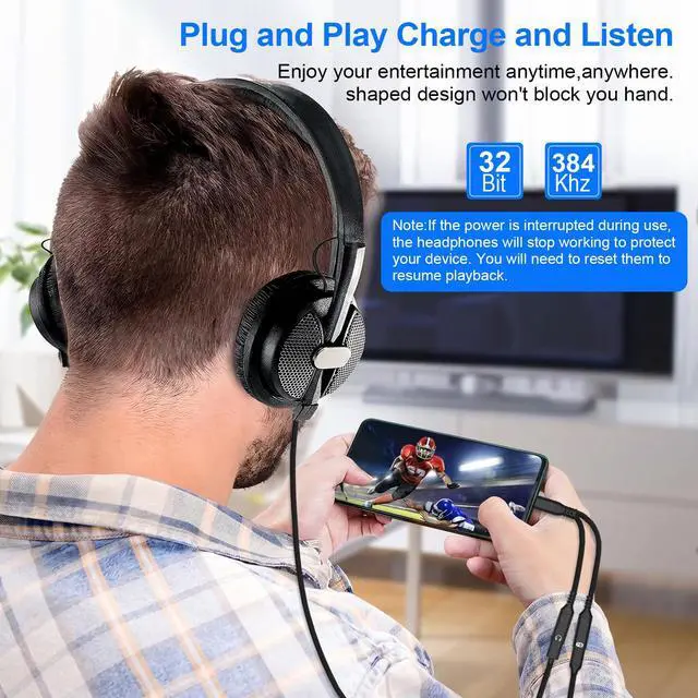 Alt view image 3 of 7 - USB C Samsung Headphone Jack Adapter & 60W Fast Charging Charger Cable Type C Splitter 1 in 2 out Cord for Samsung Galaxy S26 Ultra S26+ S26 A37 A57 S25 FE Plus S24 S23 A17 A16 A36,USB C Wired Earbuds