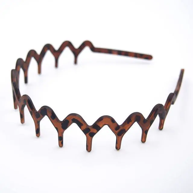 Alt view image 2 of 7 - Zig Zag Headbands for Women Men, Non-slip Plastic Wavy Headband with Teeth Comb Hairbands Classic 90s Hair Accessories 2pcs