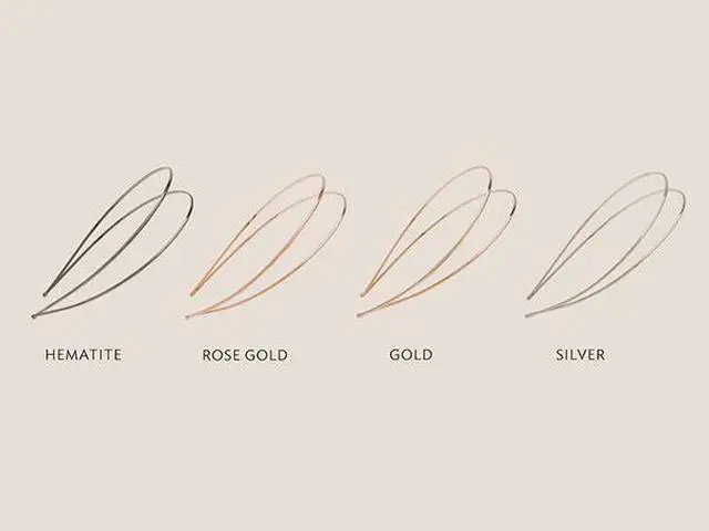 Alt view image 6 of 6 - Metal Double Headband for Women, Gold