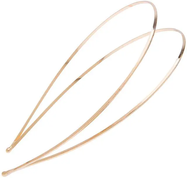 Main image of Metal Double Headband for Women, Gold