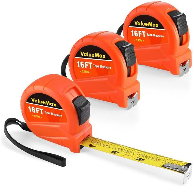 Main image of Tape Measure 16FT, 3 Pack Retractable Easy Read Measuring Tape