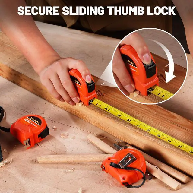 Alt view image 5 of 7 - Tape Measure 16FT, 3 Pack Retractable Easy Read Measuring Tape