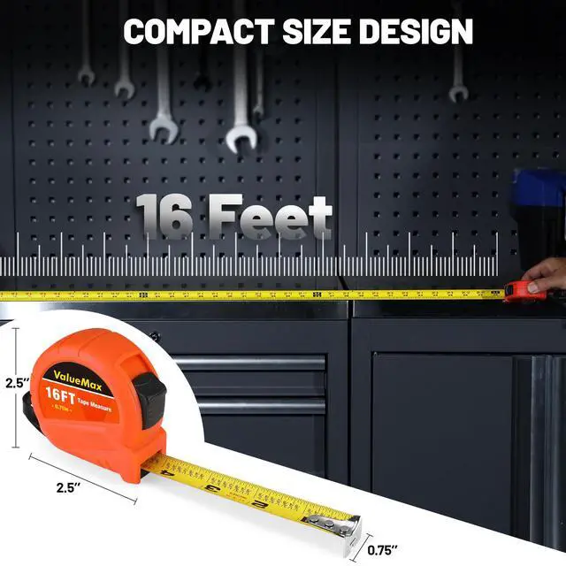 Alt view image 4 of 7 - Tape Measure 16FT, 3 Pack Retractable Easy Read Measuring Tape