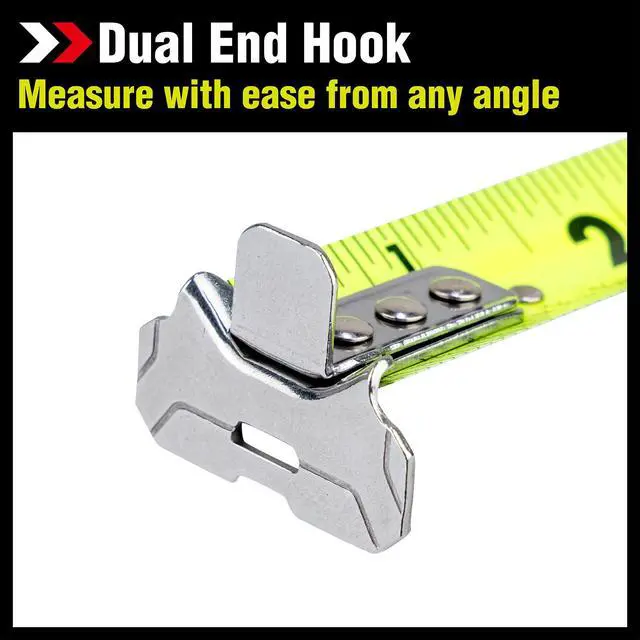 Alt view image 3 of 6 - 25-Ft Self Lock Dual, auto Lock with Secure Lock Mechanism, Printed Fractions