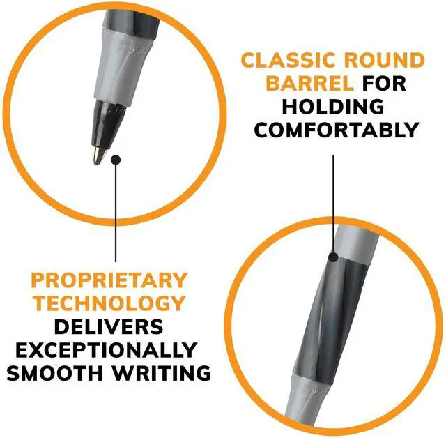 Alt view image 5 of 7 - Round Stic Grip Xtra-Comfort Ballpoint Pens, 1.2 mm, Pack of 12